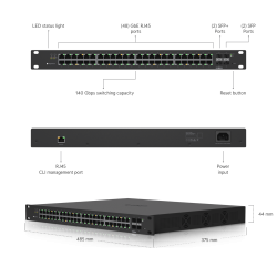 Switch Ubiquiti EdgeSwitch ES-48-500W