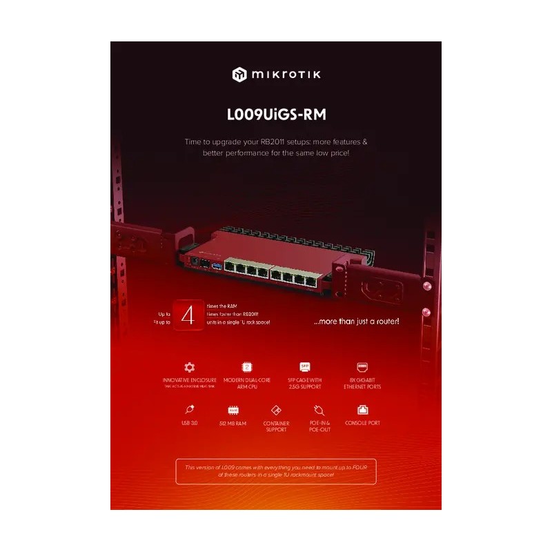 Switch Mikrotik L009UiGS-RM