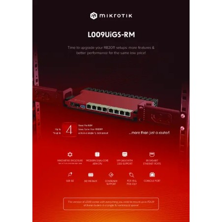 Switch Mikrotik L009UiGS-RM