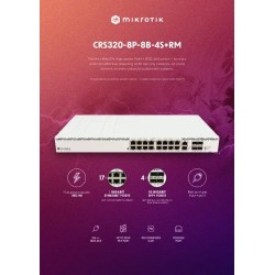 Switch Mikrotik CRS320-8P-8B-4S+RM