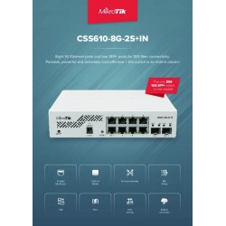 Switch Mikrotik CSS610-8G-2S+IN