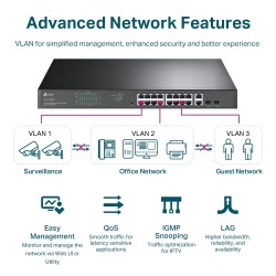 Switch TP-Link TL-SG1218MP